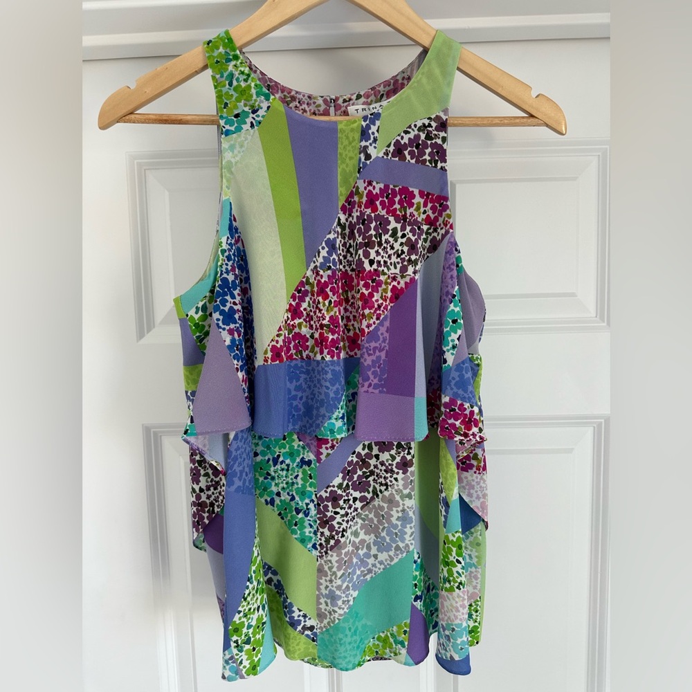 Trina Turk Sleeveless Kesso Silk Blouse